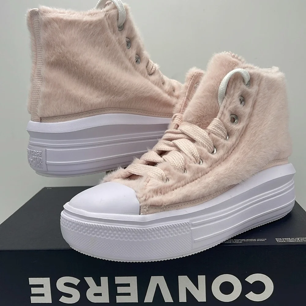 Converse WMNS Platform Sneakers High-Top A13383C TAS MOVE HI BLUSH HUSH/WHITE/BL